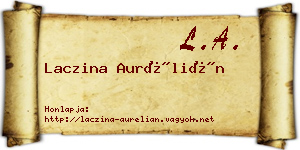 Laczina Aurélián névjegykártya