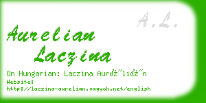 aurelian laczina business card
